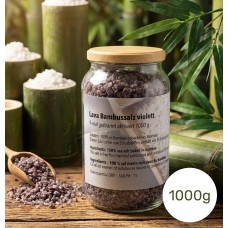 Lava Bambussalz violett 9-mal gebrannt aktiviert 1000g